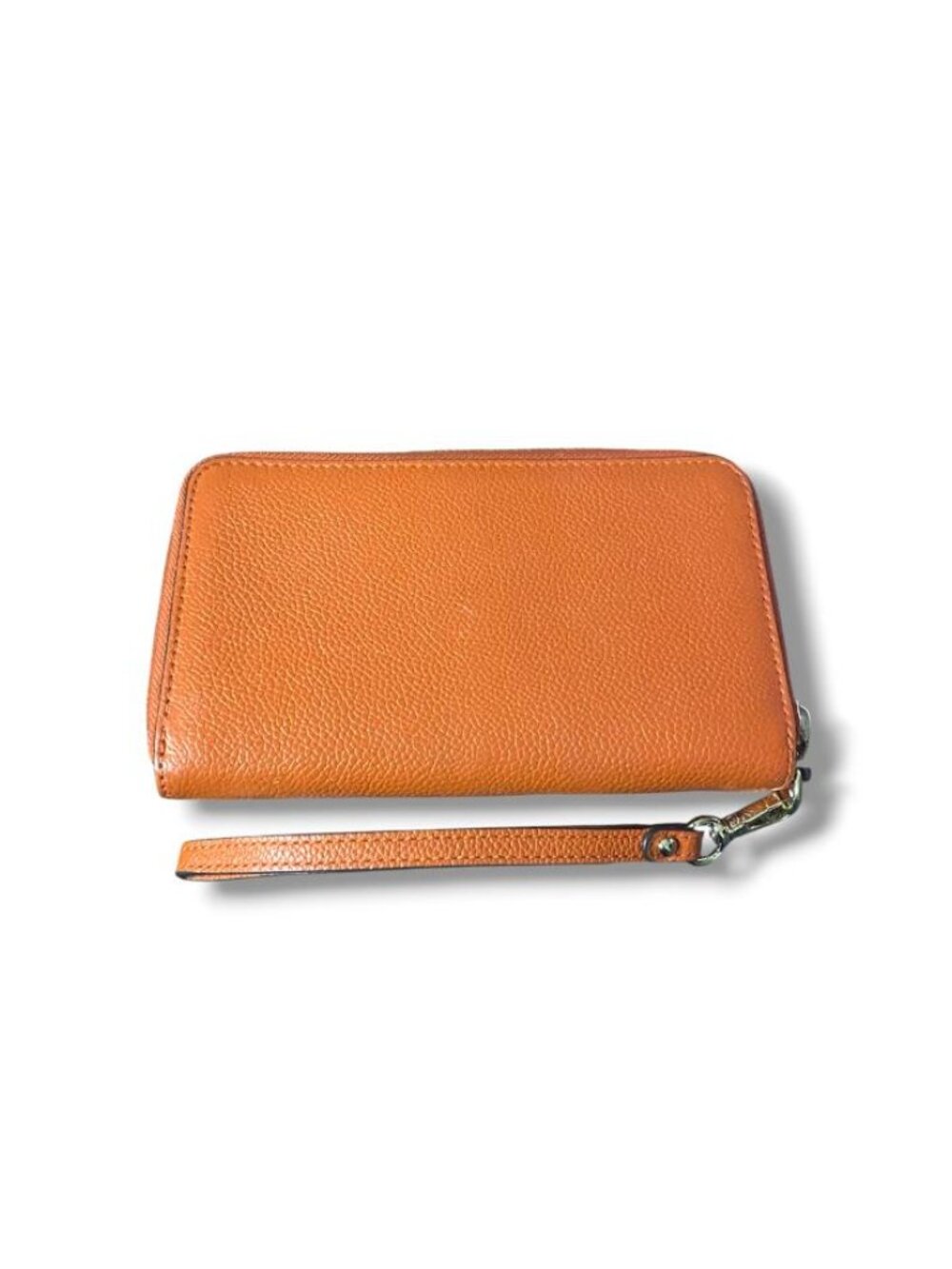 MICHAEL KORS - Hayes Multifunction Phone Case Wallet ORANGE/GOLD - Picture 3 of 3